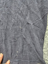 Load image into Gallery viewer, Lucky Brand Shirt Women Large Navy Waffle Knit Thermal Showdown Card Lightweight