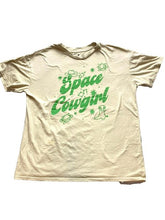 Load image into Gallery viewer, Isaac Morris Shirt Womens Extra Large Beige Space Cowgirl Boots Streetwear