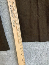 Load image into Gallery viewer, Wool Pants Adult 36Wx32L Brown Pleated Straight Leg Casual Trouser Dress Mens