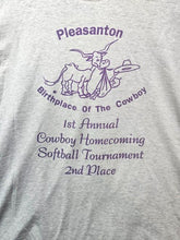 Load image into Gallery viewer, VTG Pleasanton Shirt Adult Extra Large Cowboy Homecoming Single Stitch 90s Mens