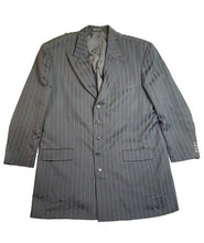 Load image into Gallery viewer, Milano Moda 3 Piece Suit Mens 48R Coat Vest Pants Dress 42R (42x28) Black