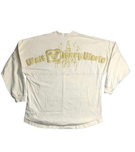 Load image into Gallery viewer, Disney World Shirt Adult Medium Beige Gold Disneyland Spirit Jersey Mens