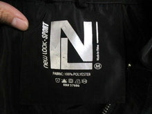 Load image into Gallery viewer, New Look Jacket Womens Medium Black Camouflaged Full Zip Hoodie Sheer Fishnet