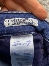 Load image into Gallery viewer, Seven7 Jeans Womens 10 Blue Medium Wash High Rise Skinny Pants Workwear Ladies