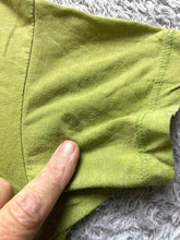 Load image into Gallery viewer, VTG Can't by Me Love Shirt Womens Medium Green Cropped 90s Lennon McCartney Lady