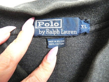 Load image into Gallery viewer, Ralph Lauren Shirt Adult Extra Large Black Preppy Hi Low Collared Golf Polo Mens