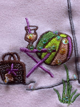 Load image into Gallery viewer, Jane Ashley Shirt Womens Extra Large Peach Beachy Summer Vacay Umbrella Ladies