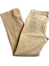 Load image into Gallery viewer, LOFT Pants Womens 6 (32x31.5) Tan Corduroy Original Boot Flat Front Ladies