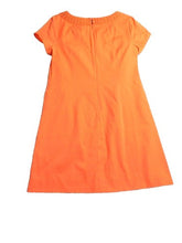 Load image into Gallery viewer, J Crew Dress Womens 8 Orange Shift A-Line Tunic Silk Blend Solid Casual Ladies