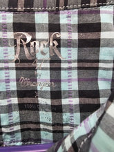 Load image into Gallery viewer, Wrangler Rock by 47 Shirt Women Extra Large Western Cowgirl Affliction Button Up