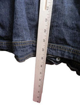 Load image into Gallery viewer, Denim 24/7 Jacket Womens 34W Black Denim Button Up Pockets Tunic Plus Ladies