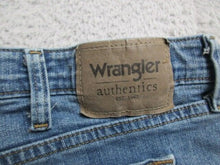 Load image into Gallery viewer, Wrangler Jeans Adult 44x29 Blue Denim Whiskered Straight Leg Stretch ZM1CSSE Men