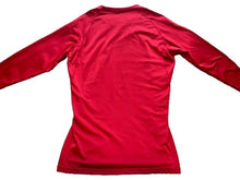 Load image into Gallery viewer, Tesla Shirt Adult Medium Red Long Sleeve Nylon Spandex Logo Mens
