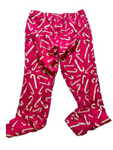 Load image into Gallery viewer, Lot of 2 Pajama Pants Womens Large Pink Blue Fleece Disney AOP Eeyore Candy Cane
