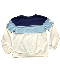 Load image into Gallery viewer, Shenzhen Sweatshirt Adult Extra Large Blue White Colorblock Star Pullover Ladies