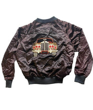 Load image into Gallery viewer, Vintage Rolls Royce Jacket Adult Extra Large Black Snaps Satin Light Up Car Mens