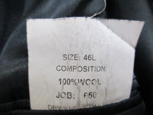 Load image into Gallery viewer, Jos A Bank Sport Coat Mens 46L Black Single Breasted 100% Wool Suit Blazer