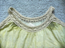 Load image into Gallery viewer, Chico's Shirt Womens 1 Tie Dye Cold Shoulder Sleeve Crochet Lace Blouse Ladies