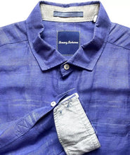 Load image into Gallery viewer, Tommy Bahama Shirt Adult Large Button Up Long Sleeve Flip Contrast Cuffs Mens