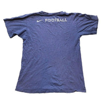 Load image into Gallery viewer, Nike Shirt Adult Medium Navy Football Athletic Activewear Swoosh Spell Out Mens