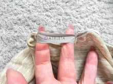 Load image into Gallery viewer, Athleta Shirt Womens Small Gray Striped 100% Linen Tank Blouse Casual Ladies