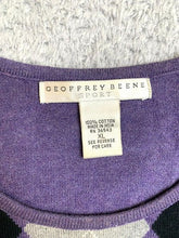 Load image into Gallery viewer, Geoffrey Beene Sweater Womens Extra Large Purple Argyle Diamond Sport Outerwear