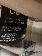 Load image into Gallery viewer, Axist Shirt Adult Large Gray Plaid Double Flap Pockets Button Up Casual Mens