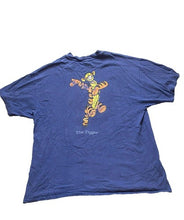 Load image into Gallery viewer, VTG Tigger Shirt Adult Extra Large Navy Stripes Springs Bounce Disney Tiger Mens