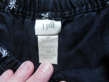 Load image into Gallery viewer, J Jill Pants Womens SP Black Palm Trees Nipa House Tropical Linen Petite Ladies