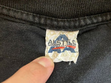 Load image into Gallery viewer, Vintage Maui Built Shirt Adult Medium Black White Tiki Hawaiian Aloha 90s Mens