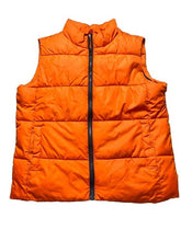 Load image into Gallery viewer, Crazy 8 Vest Womens Large Orange Puffer Full Zip Pockets Outerwear Outdoor Lady
