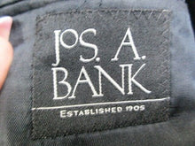Load image into Gallery viewer, Jos A Bank Sport Coat Mens 46L Black Single Breasted 100% Wool Suit Blazer