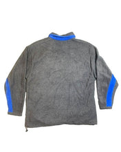 Load image into Gallery viewer, Burnside Jacket Adult Extra Large Gray Blue 1/4 Zip Sherpa Fleece Mock Neck Mens