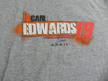 Load image into Gallery viewer, Carl Edwards Shirt Womens Extra Lage Gray NASCAR Arris Car Racing #19 Ladies