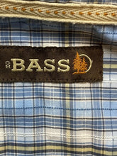 Load image into Gallery viewer, GH Bass Co Shirt Adult Extra Large Blue Plaid Button Up Oversized Casual Mens