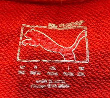 Load image into Gallery viewer, Puma Sweatshirt Mens 2XL Red and Black Color Block Athleisure Pullover Crew Neck