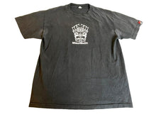 Load image into Gallery viewer, Vintage Maui Built Shirt Adult Medium Black White Tiki Hawaiian Aloha 90s Mens