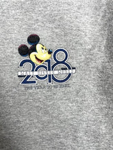 Load image into Gallery viewer, Disney Parks Sweatshirt Adult 2XL Gray 2018 Magic Mickey Goofy Donald Hoodie Men