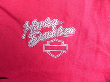 Load image into Gallery viewer, VTG Harley Davidson Shirt Womens Extra Large Motorcycle Cut Out Prince George