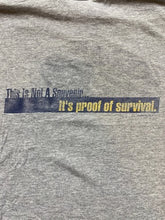 Load image into Gallery viewer, Yough River Shirt Adult Large Gray White Water Adventures Rafting Survival Mens
