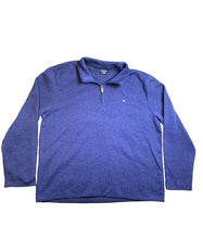 Load image into Gallery viewer, Crown & Ivy Sweater Adult 2XL XXL Blue Quarter Zip Comfy Soft Outerwear Mens