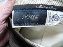 Load image into Gallery viewer, Zignone Pants Adult 40x26 Pleated Pure New Wool Straight Trousers Dress Mens