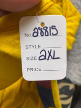 Load image into Gallery viewer, Tommy Hilfiger Shirt Mens 2XL Yellow Spell Out Sewn Patch Preppy Academia