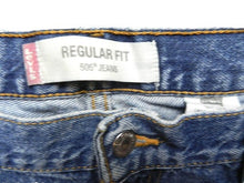 Load image into Gallery viewer, Levis 505 Jeans Adult 40x30 Regular Fit Medium Wash 5 Pocket Denim Mens