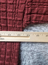 Load image into Gallery viewer, VTG Members Only Sweater Adult Extra Large Maroon Outerwear Textured Knit Mens