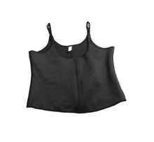Load image into Gallery viewer, Neoprene Body Shaper Womens 3XL XXXL Black Zip Up Workout Nylon Corset Ladies