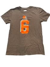 Load image into Gallery viewer, Cleveland Browns Shirt Adult Medium Brown Baker Mayfield #6 NFL Football Mens