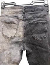 Load image into Gallery viewer, Blue Topic Jeans Juniors 11/12 Black Denim Distressed Grunge Streetwear Girls
