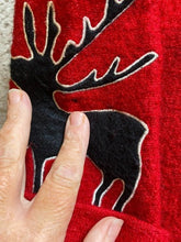 Load image into Gallery viewer, Marisa Christina Sweater Womens Extra Large Red Black Wool Animal Appliques