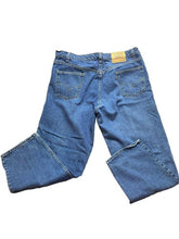 Load image into Gallery viewer, VTG Levis 550 Jeans Adult 42x30 Blue Denim Relaxed Fit Orange Tab USA 90s Mens
